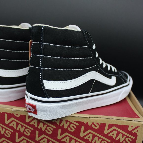 VANS Black White Sk8-Hi Slim Women - Picture 6 of 7